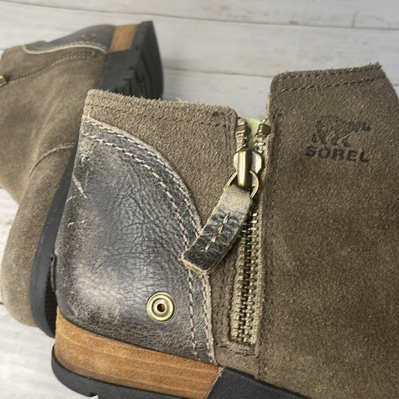 Sorel Major Olive Brown Ankle Booties - Picture 7 of 10